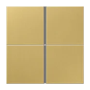 Merkproduct Jung ME 2404 TSA C Tasterset 4-voudig compleet Messing klassiek