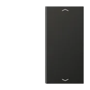Uitverkoop Jung AL 2402 TSAP AN Taster 2-voudig met symbolen Antraciet (gelakt aluminium)