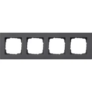 Premium Gira 0214235 Afdekraam vlakke inbouw E2 4-voudig Antraciet