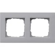 Aanbieding Gira 0212255 Afdekraam vlakke inbouw E2 2-voudig Kleur aluminium