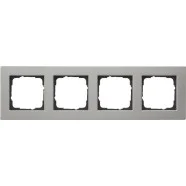Aanbieding Gira 0214335 Afdekraam vlakke inbouw E2 4-voudig Edelstaal