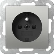 Must-Have Gira 4485600 Systeem 55 Wandcontactdoos met aardingspen CEBEC 16A 250V Edelstaal (België)