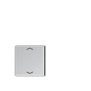Jung A 404 TSAP AL 23 Taster 4-voudig met symbolen Aluminium Op = Op