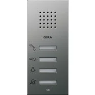 Lage Kosten Gira 1250600 Systeem 55 Huisstation opbouw Edelstaal