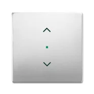 Koop Online Busch Jaeger 6232-10-866 Bedieningswip 1-voudig, Met symbool "Jalozie" Pure Stainless steel