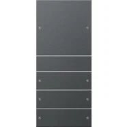 Voordeelprijs Gira 218428 Systeem 55 Wippenset Viervoudig KNX Antraciet