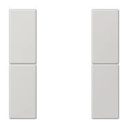 Hoge Kwaliteit Jung LS 502 TSA LG Tasterset 2-voudig compleet Lichtgrijs