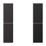 Jung AL 2502 TSA D Tasterset 2-voudig compleet Dark (gelakt aluminium) Koop Vandaag