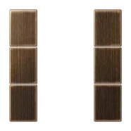 Merkproduct Jung ME 2503 TSA AT Tasterset 3-voudig compleet Messing antiek