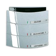 Laatste Kans Busch 6320-0-0017 Bedieningselement 3/6-voudig, met infraroodinterface Future Linear Aluzilver