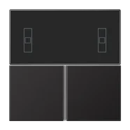 Jung AL 4093 TSA D Tasterset, compleet Dark (gelakt aluminium) Populair