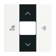 Weekendaanbieding Busch 6236-884 Centraalplaat voor kamerthermostaat Studiowit Mat