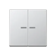 Jung A 595 KO5 AL Schakelwip met lens 2-voudig Aluminium Voordeelprijs