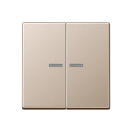 Jung A 595 KO5 CH Schakelwip met lens 2-voudig Champagne Direct Verzonden