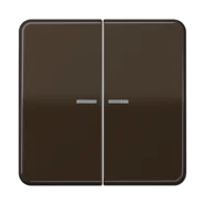 Jung CD 595 KO5 BR Schakelwip met lens 2-voudig Bruin Fabrieksprijs