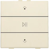 Niko 100-52073 Enkelvoudige audiobediening met leds voor Niko Home Control Cream Koopje