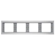 Laatste Versie Berker 13837003 K.5 Afdekraam 4-voudig, Horizontaal, Aluminium