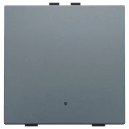 Niko 220-52201 Enkelvoudige drukknop met led en comfortsensoren voor Niko Home Control Alu grey coated Betaalbaar