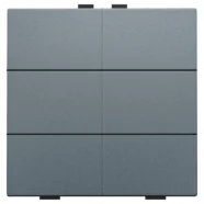 Laatste Versie Niko 220-51006 Zesvoudige drukknop voor Niko Home Control Alu grey coated