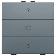 Niko 220-52043 Enkelvoudige dimbediening met leds voor Niko Home Control Alu grey coated Korting