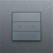 Meest Verkocht Niko 220-51036 Tweevoudige motorsturingsbediening voor Niko Home Control, Alu grey coated