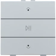 Niko 121-52073 Enkelvoudige audiobediening met leds voor Niko Home Control Sterling Beperkt Aanbod