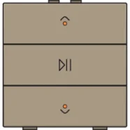 Niko 123-52073 Enkelvoudige audiobediening met leds voor Niko Home Control Bronze Nu Kopen