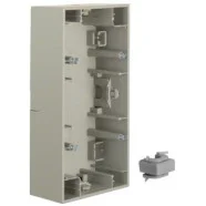 Weekendaanbieding Berker 10527004 K.5 Opbouwbehuizing 2-voudig, Edelstaal Gelakt Horizontaal