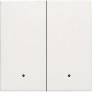 Lage Prijs Niko 101-32004 Afwerkingsset met lens voor dubbele elektronische schakelaar of drukknop, White