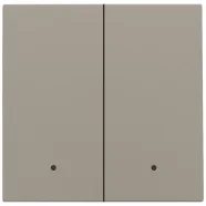 Niko 123-32004 Afwerkingsset met lens voor dubbele elektronische schakelaar of drukknop, Bronze Seizoensaanbieding