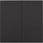 Niko 200-32004 Afwerkingsset met lens voor dubbele elektronische schakelaar of drukknop,Black coated Rechtstreeks Van De Fabrikant