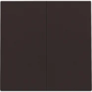 Meest Verkocht Niko 124-12004 Afwerkingsset voor dubbele elektronische schakelaar of drukknop, Dark brown