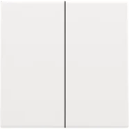 Niko 154-31004 Afwerkingsset voor dubbele elektronische schakelaar of drukknop, White coated Seizoensaanbieding