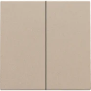 Niko 157-31004 Afwerkingsset voor dubbele elektronische schakelaar of drukknop, Champagne coated Koop Vandaag