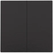 Niko 200-31004 Afwerkingsset voor dubbele elektronische schakelaar of drukknop, Black coated Snelle Levering