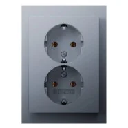 Meest Verkocht Berker 47747003 K.1/K.5 Wandcontactdoos 2-voudig enkele inbouwdoos Aluminium