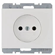 Voordeelprijs Berker 6167157009 K.1/K.5 Wandcontactdoos zonder Aardcontact Steeklemmen Polar Wit