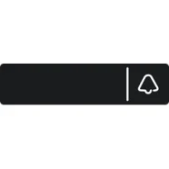 Populair Niko 550-22092 Vervangbare reservenaamplaat voor de Niko Home Control videobuitenpost met één aanraaktoets