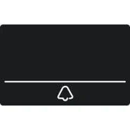 Niko 550-22091 Vervangbare reservenaamplaat voor de Niko Home Control videobuitenpost met één aanraaktoets Premium