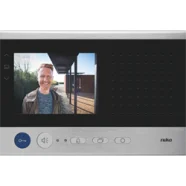 Niko 10-571 Luxueuze en compacte handsfree videobinnenpost met kleurenscherm en menufunctie, opbouw, Black Korting