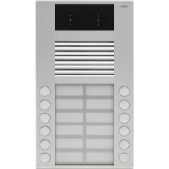 Hoge Kwaliteit Niko 10-412 Opbouwbuitenpost 20 mm met 12 bellen in twee rijen en kleurencamera, Grey