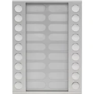 Niko 10-118-01 Uitbreidingsmodule met 18 bellen in twee rijen voor opbouwbuitenpost 20 mm, Grey Uitverkoop