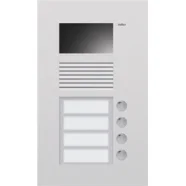 Merkproduct Niko 10-304 Inbouwbuitenpost met 4 bellen en kleurencamera, Grey