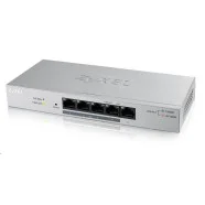 Zyxel GS1200-5HPV2-EU0101F Netwerkswitch 5 poorten 4xPOE Grijs Speciale Aanbieding