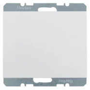 Weekendaanbieding Berker 10457009 K.1 Blindplaat zonder spreidklemmen Polarwit Glanzend