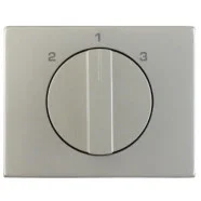 Speciale Aanbieding Berker 1088710400 K.5 Afdekking + draaiknop 3-standenschakelaar zonder 0-stand Edelstaal