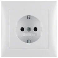 Aanbieding Berker 47229909 S.1 Wandcontactdoos met randaarde en volle afdekplaat verhoogd aanraakveilig polarwit mat