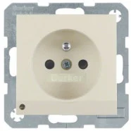 Weekendaanbieding Berker 6765108982 S.1/B.3/B.7 Wandcontactdoos met aardpen led-oriëntatieverlichting crème-wit/elektrowit