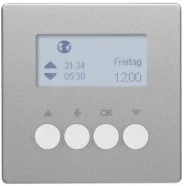 Rechtstreeks Van De Fabrikant Berker 85741124 Q.1/Q.3/Q.7 Drukknop-opzetmodule jaloeziebediening alulook soft finish