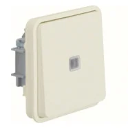 Laatste Versie Berker 30863512 W.1 Wisselschakelaar met controle verlichting (rood) Polarwit IP55